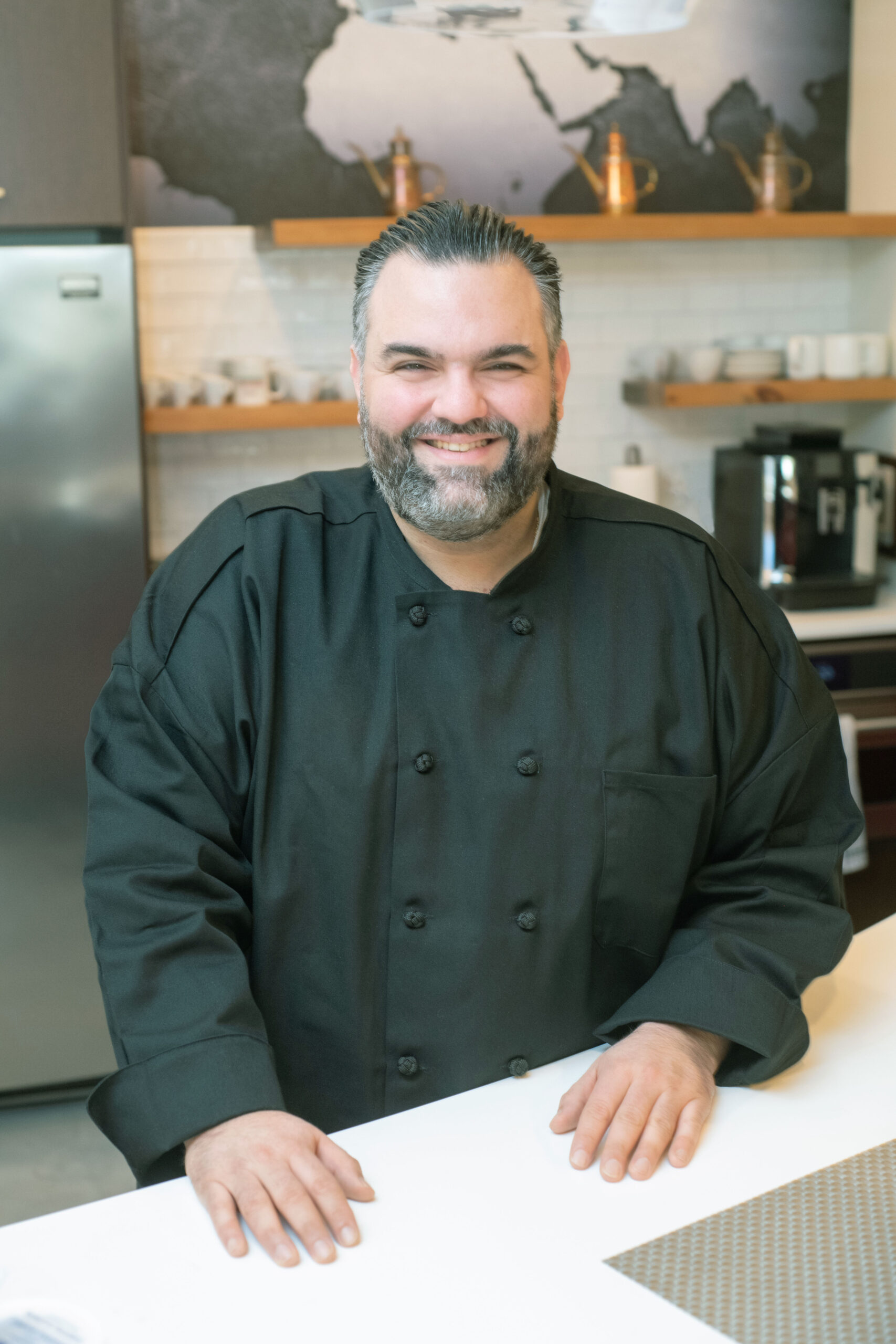 Chef Domenico "Mimmo" in the Orlando Food Sales office kitchen.