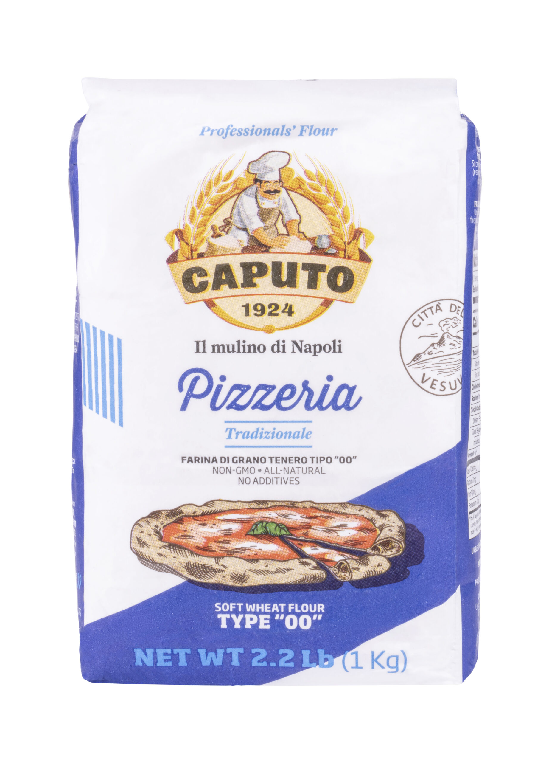 Caputo "00" Pizzeria 1kg Bag Front View Caputo "00" Pizzeria 1kg Bag Front View