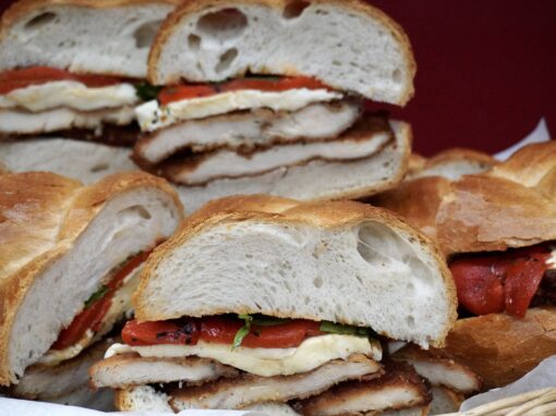 3ft Hero with Chicken Cutlets Roasted Peppers and Mozzarella 3ft Hero with Chicken Cutlets Roasted Peppers and Mozzarella