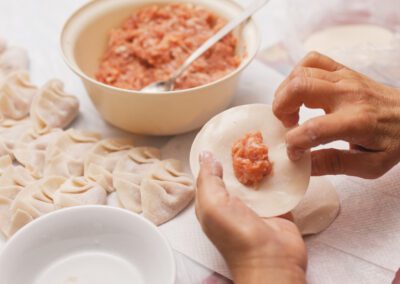 Dumpling dough made with Italian flour