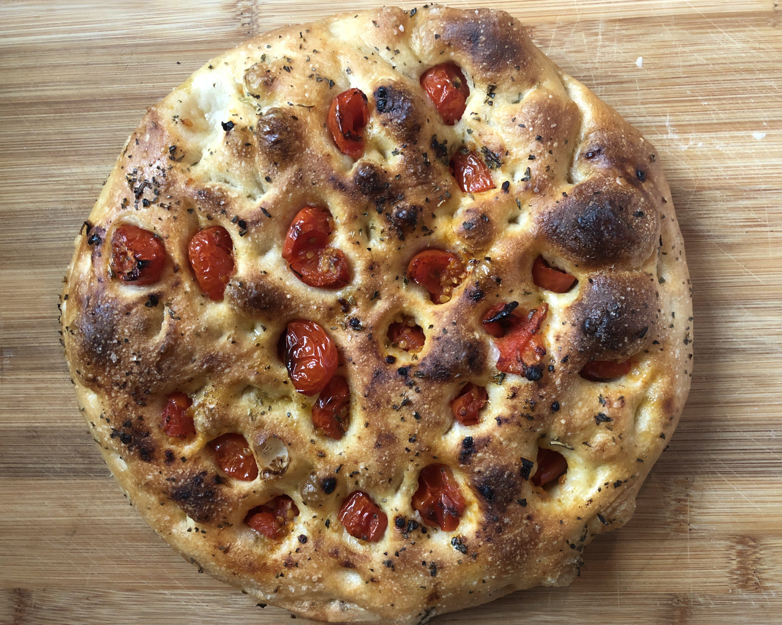 Round focaccia