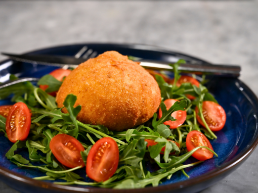 Fried Burrata & Arugula Salad Fried Burrata & Arugula Salad