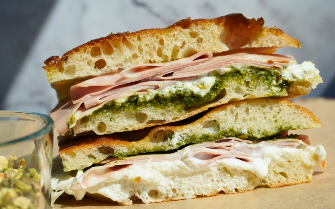 Mortadella and Stracciatella Panini