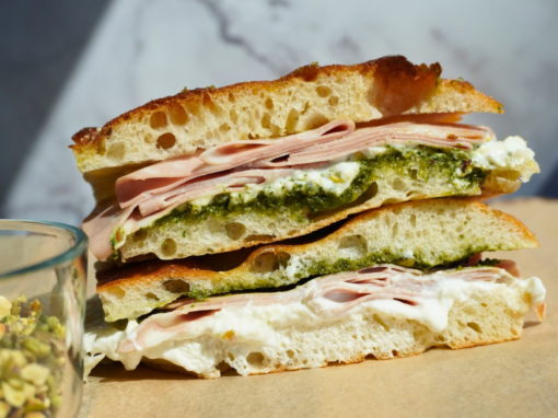 Mortadella and Stracciatella Panini Mortadella and Stracciatella Panini