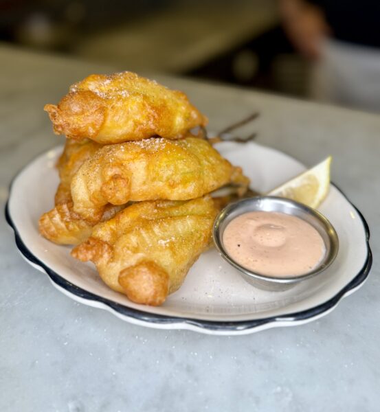 Peroni Battered Fried Squash Blossoms