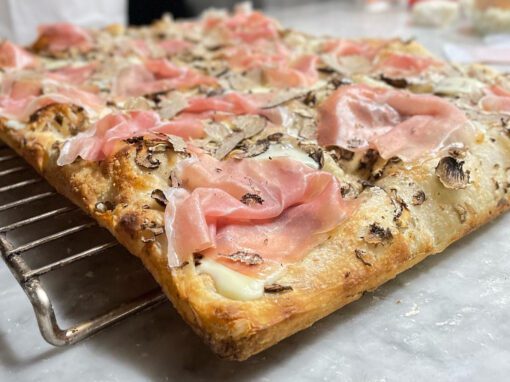 Pizza in Teglia with Nuvola Super and a Biga Pizza in Teglia with Nuvola Super and a Biga