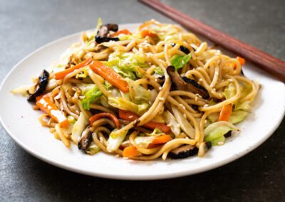 Stir fry with noodles