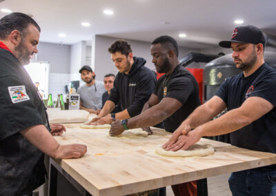 Corporate Chef Domenico Tolomeo hosting a Pizza Class