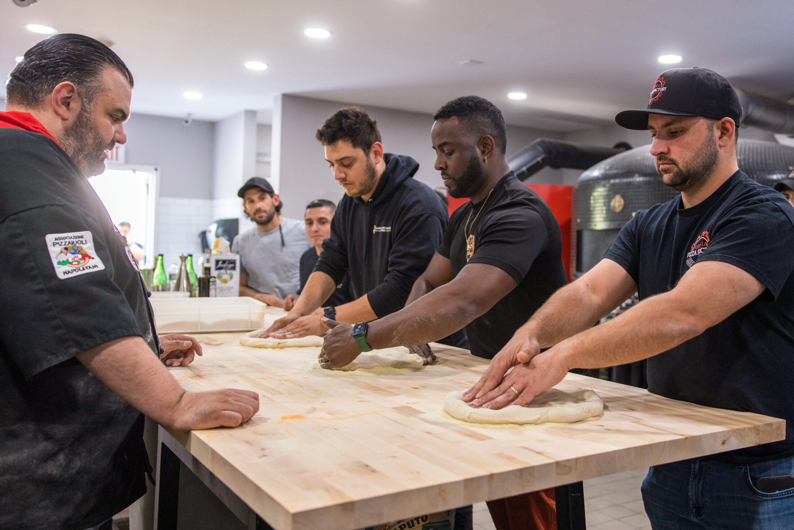 Corporate Chef Domenico Tolomeo hosting a Pizza Class