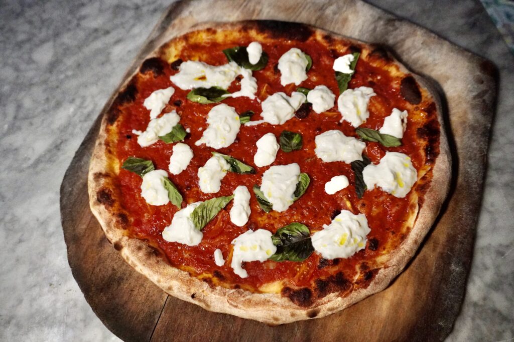 NY Style Stracciatella Pizza 18”